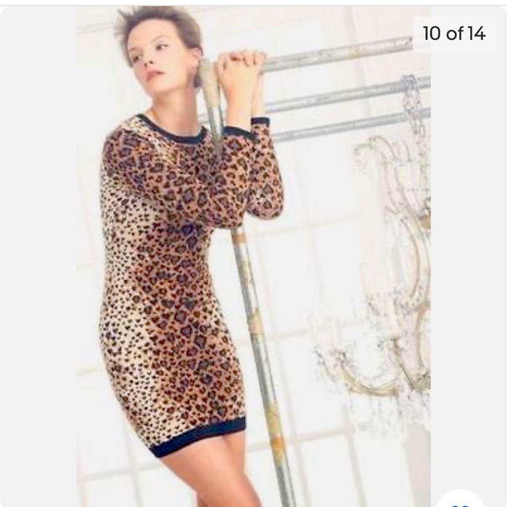 Designer Animal print knit dress